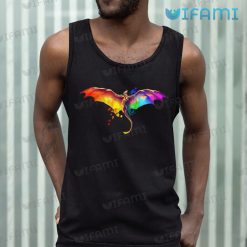 LGBT Shirt Rainbow Dragon Color Splash LGBT Tank Top