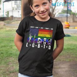 LGBTQ Tshirt Beer BBQ Rainbow USA Flag Liberty Trump Guns LGBTQ Kid Tshirt
