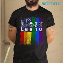 LGBTQ Tshirt Parody Rainbow America Flag LGBTQ Gift