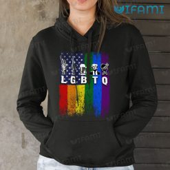 LGBTQ Tshirt Parody Rainbow America Flag LGBTQ Gift