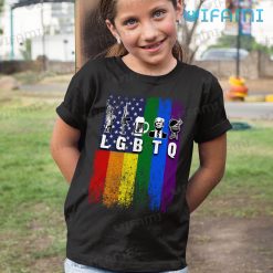 LGBTQ Tshirt Parody Rainbow America Flag LGBTQ Kid Tshirt