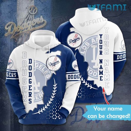 Los Angeles Dodgers Hoodie 3D Baseball Stitches Custom Dodgers Gift