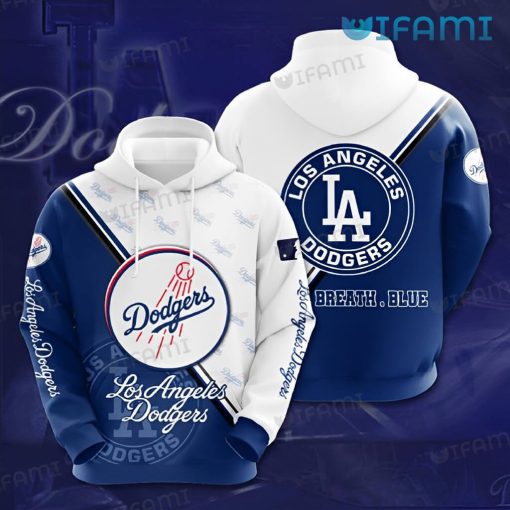 Los Angeles Dodgers Hoodie 3D Big Logo Dodgers Gift