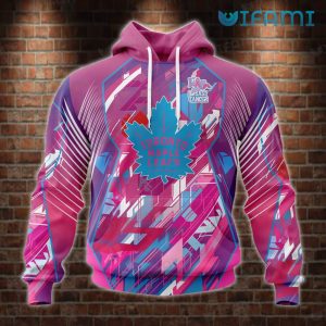 Maple Leafs Hoodie 3D Fearless Against Breast Cancer Toronto Maple Leafs Gift