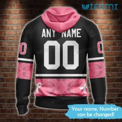 Maple Leafs Hoodie 3D Fight Cancer Pink Paisley Custom Toronto Maple Leafs Gift