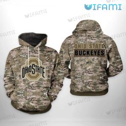 Ohio State Buckeyes Hoodie 3D Camouflage Ohio State Gift