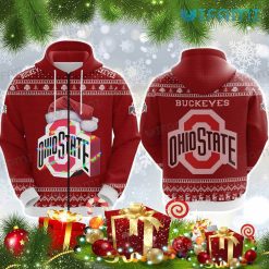 Ohio State Buckeyes Hoodie Christmas Hat Ohio State Gift