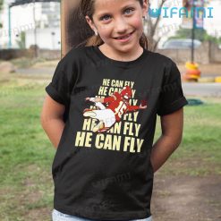 Patrick Mahomes Shirt He Can Fly Kansas City Chiefs Kid Tshirt