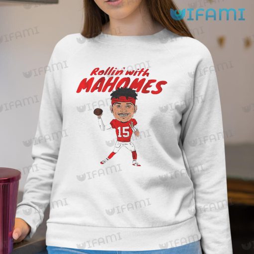 Patrick Mahomes Shirt Rollin With Mahomes Big Head Chiefs Gift