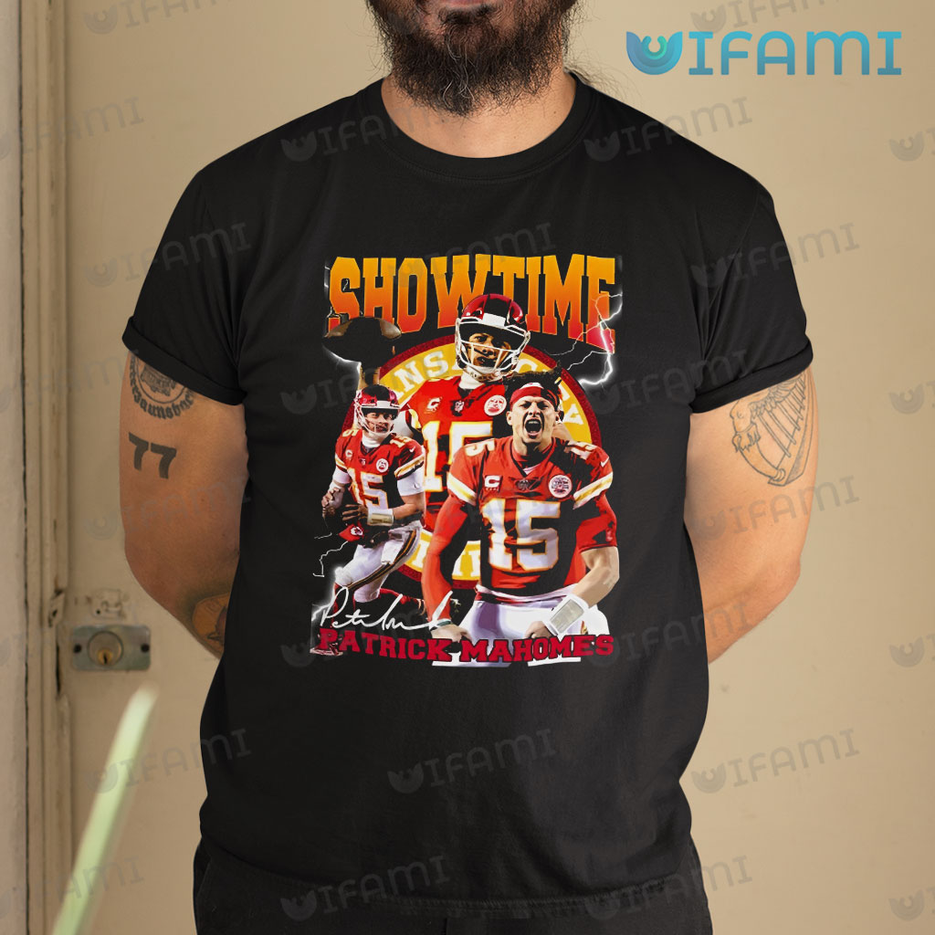 Patrick Mahomes Shirt Signature Showtime Chiefs Gift - Personalized Gifts:  Family, Sports, Occasions, Trending