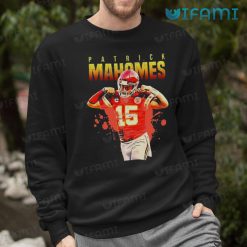 Patrick Mahomes Shirt Splatter Background Kansas City Chiefs Sweatshirt