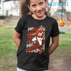 Patrick Mahomes Shirt Typography Kansas City Chiefs Kid Tshirt