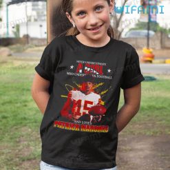 Patrick Mahomes T Shirt Never Underestimate A Girl Loves Mahomes Chiefs Kid Tshirt