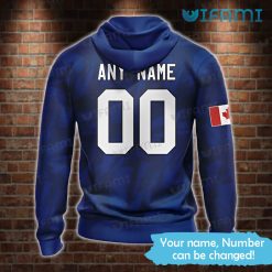 Personalized Maple Leafs Hoodie 3D Canada Flag Maple Leafs Present Back