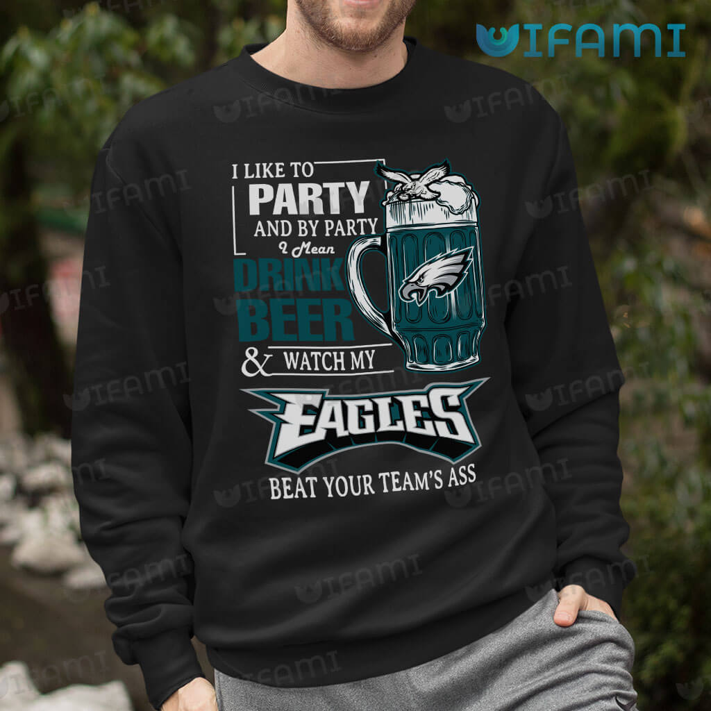 NFL Philadelphia Eagles Drink Beer And Watch My Eagles Shirt Gift for Fan -  YesItCustom