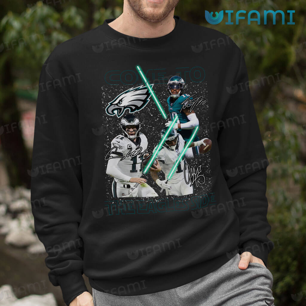 NFL Philadelphia Eagles hoodie/11 wentz black sweatshirt unisex size xl  tall