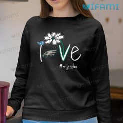 Peace Love Philadelphia Eagles T-Shirt For Women - Personalized