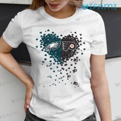 Philadelphia Eagles Shirt Philly Flyers Heart Eagles Gift