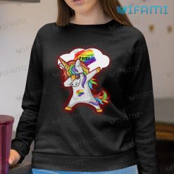 Pride Shirt Unicorn Dabbing In Sunglasses Pride Sweatshirt