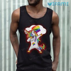 Pride Shirt Unicorn Dabbing In Sunglasses Pride Tank Top