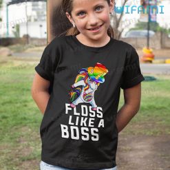 Pride Shirt Unicorn Floss Like A Boss Pride Kid Tshirt