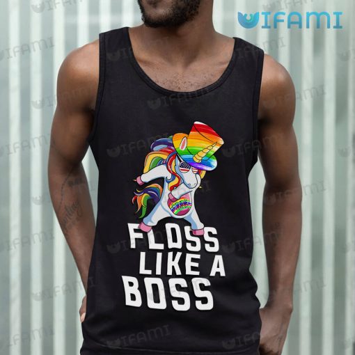 Pride Shirt Unicorn Floss Like A Boss Pride Gift