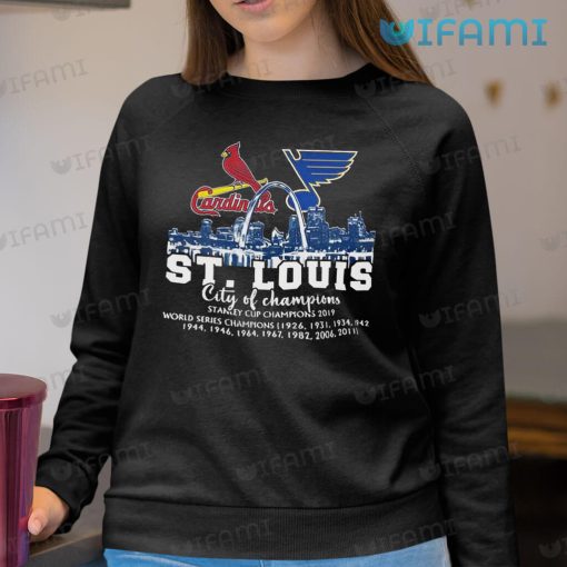 STL Blues Shirt Cardinals City Of Champions St Louis Blues Gift