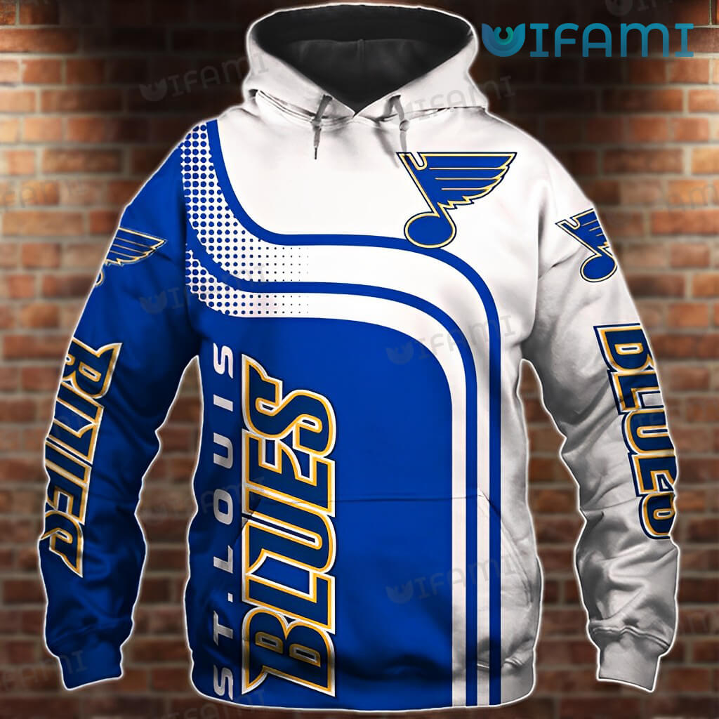 St Louis Blues Hoodie 3D Dot Pattern Logo St Louis Blues Gift -  Personalized Gifts: Family, Sports, Occasions, Trending