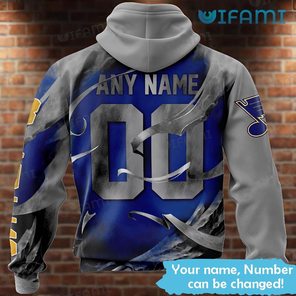 Personalized St. Louis Blues Throwback Vintage NHL Hockey Home Jersey 3D  Hoodie