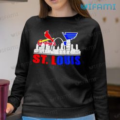 St Louis Blues Shirt Cardinals Red White Blues St Louis Blues Gift -  Personalized Gifts: Family, Sports, Occasions, Trending