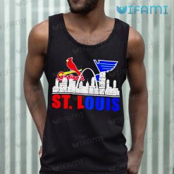 St Louis Blues Shirt Cardinals Skyline St Louis Blues Tank Top