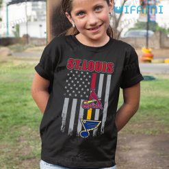 St Louis Blues Shirt Cardinals USA Flag St Louis Blues Kid Shirt