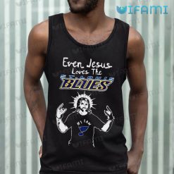 St Louis Blues Shirt Even Jesus Loves The St Louis Blues Tank Top