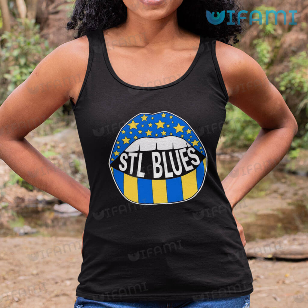 St Louis Blues Shirt Lip Star Stripe Pattern St Louis Blues Gift
