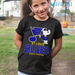 St Louis Blues Shirt Snoopy Totally Awesome St Louis Blues Kid Shirt