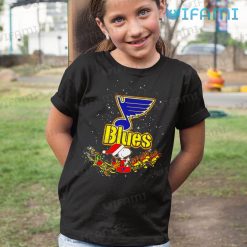 St Louis Blues Shirt Snoopy Woodstock Christmas St Louis Blues Kid Shirt