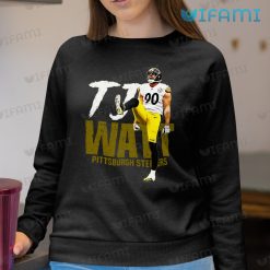 TJ Watt Shirt Yellow Watt Kick Pittsburgh Steelers Sweatshirt