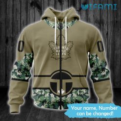 Toronto Maple Leafs Hoodie 3D Camouflage Personalized Toronto Maple Leafs Zipper
