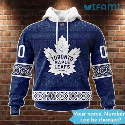 Toronto Maple Leafs Hoodie 3D Tribe Pattern Personalized Maple Leafs Gift