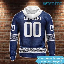 Toronto Maple Leafs Hoodie 3D Tribe Pattern Personalized Maple Leafs Present Back