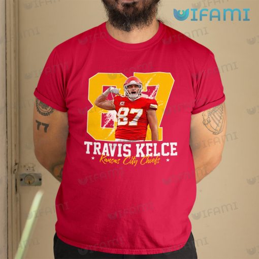 Travis Kelce Shirt 87 Splatter Pattern Kansas City Chiefs Gift