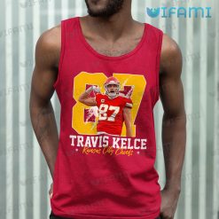 Travis Kelce Shirt 87 Splatter Pattern Kansas City Chiefs Tank Top