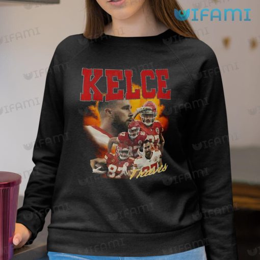 Travis Kelce Shirt Fire Flame Kansas City Chiefs Gift