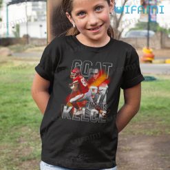 Travis Kelce Shirt Goat 87 Kansas City Chiefs Kid Tshirt
