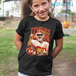 Travis Kelce Shirt Kelce Action And Singanture Chiefs Kid Tshirt