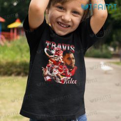 Travis Kelce Shirt Retro Design Kansas City Chiefs Kid Tshirt