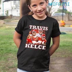 Travis Kelce T Shirt Lightning Strike Kansas City Chiefs Kid Tshirt