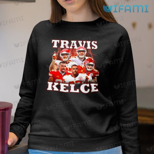 Travis Kelce T-Shirt Lightning Strike Kansas City Chiefs Gift