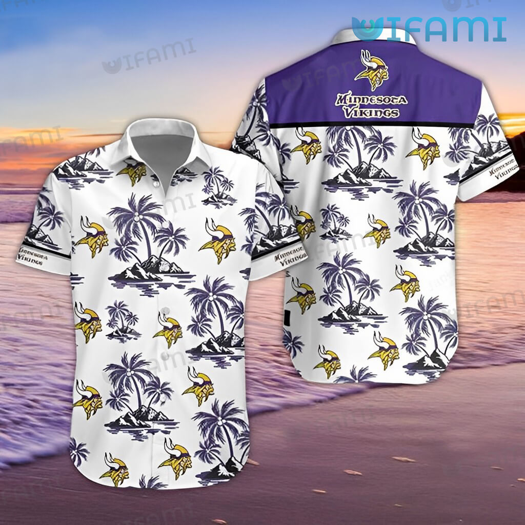 Island-inspired Minnesota Vikings Gift: Vikings Hawaiian Shirt