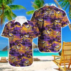 Vikings Hawaiian Shirt Tropical Island Minnesota Vikings Gift
